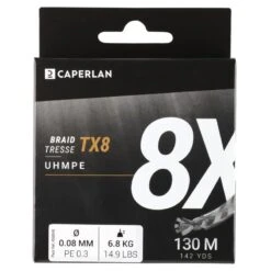 TRESSE PECHE AUX LEURRES TX8 GRIS 130M -Pêche Passion Soldes tresse peche aux leurres tx8 gris 130m 2